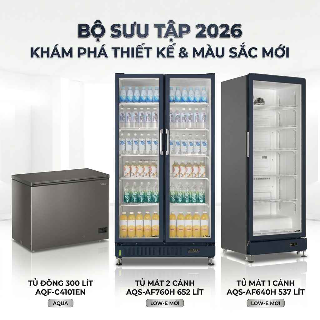 Bộ sưu tập Tủ AQUA 2026 chính hãng
